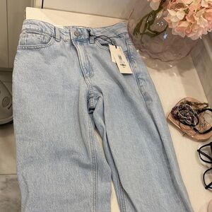 Dynamite Light Blue High-Rise Straight Jeans